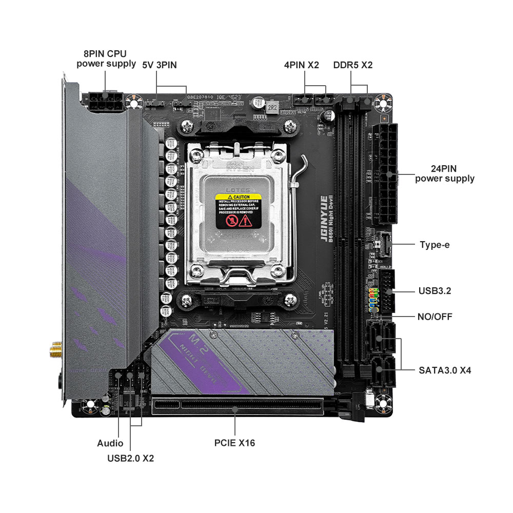 JGINYUE B650 ITX Motherboard D - X870E Atx Motherboard ulasan dan harga